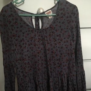 Purple Floral Blouse